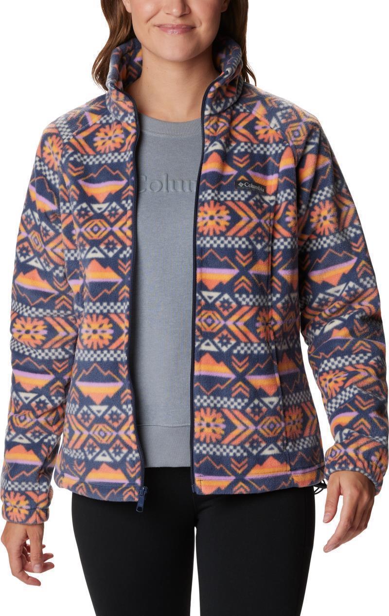 Benton Springs Printed Full Zip - Womens - Nocturnal Checkered Peaks 3