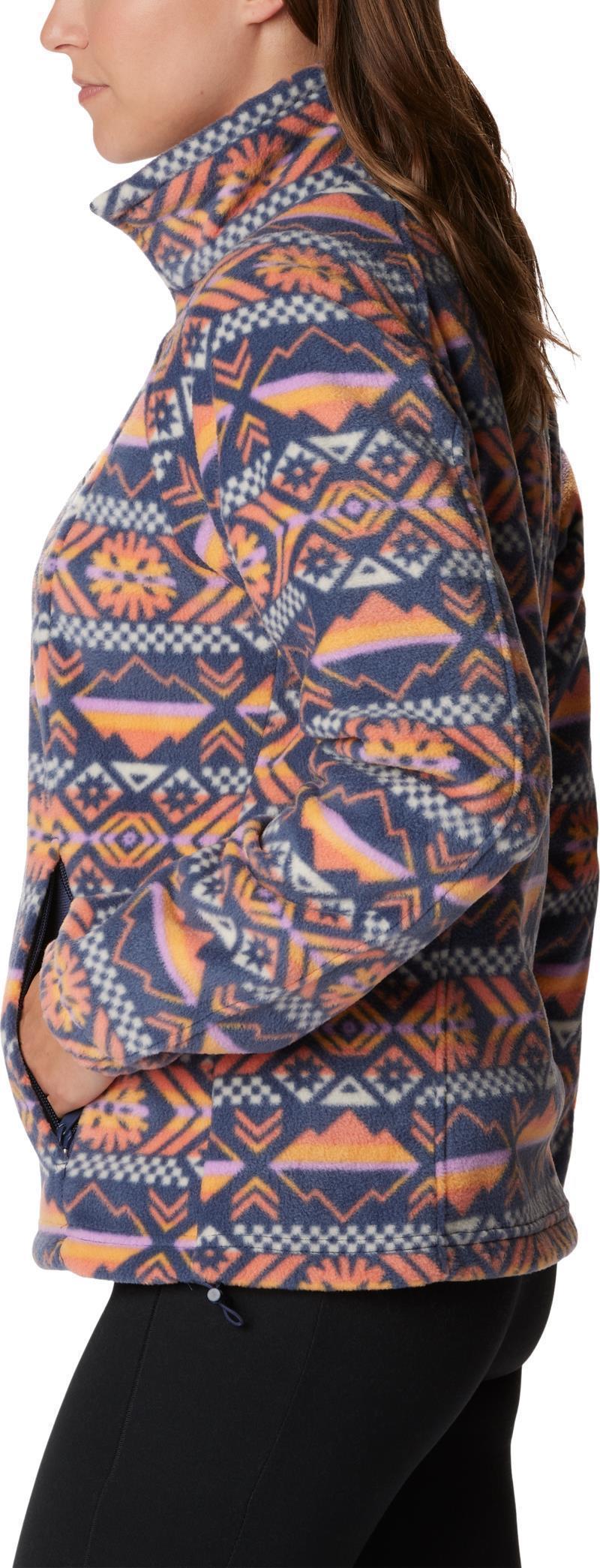 Benton Springs Printed Full Zip - Womens - Nocturnal Checkered Peaks 5