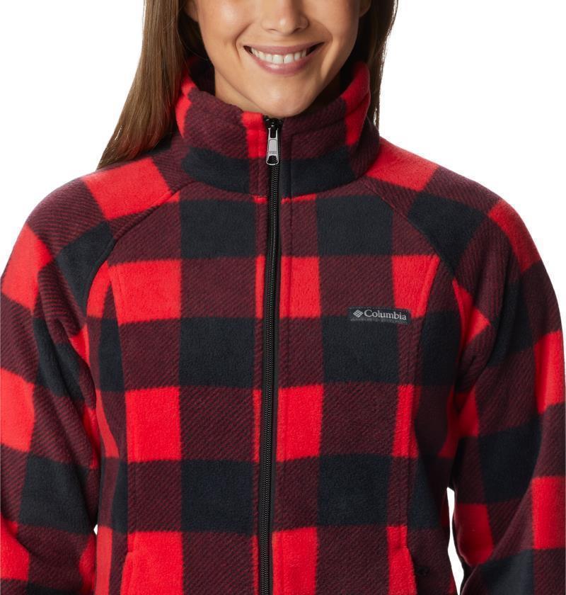 Benton Springs Printed Full Zip - Womens - Red Lily Check 6