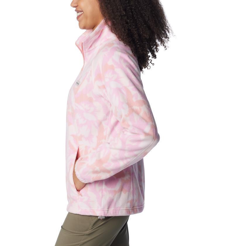 Benton Springs Printed Full Zip - Womens - Salmon Rose Peonies 4