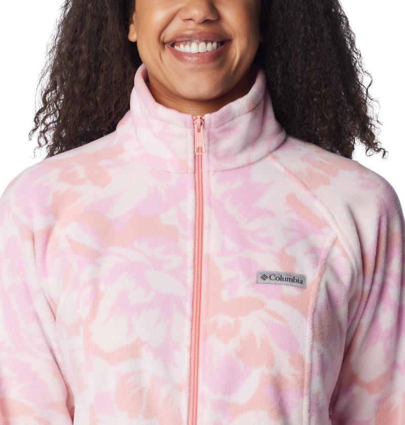 Benton Springs Printed Full Zip - Womens - Salmon Rose Peonies 6