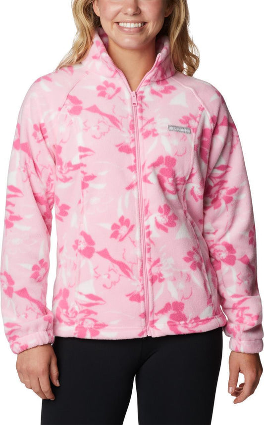 Benton Springs Printed Full Zip - Womens - Wild Rose / Pop Flora Tonal 1