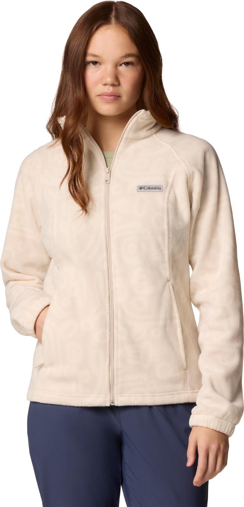 Benton Springs Printed Full Zip - Womens - dark stone marker made tonal 1
