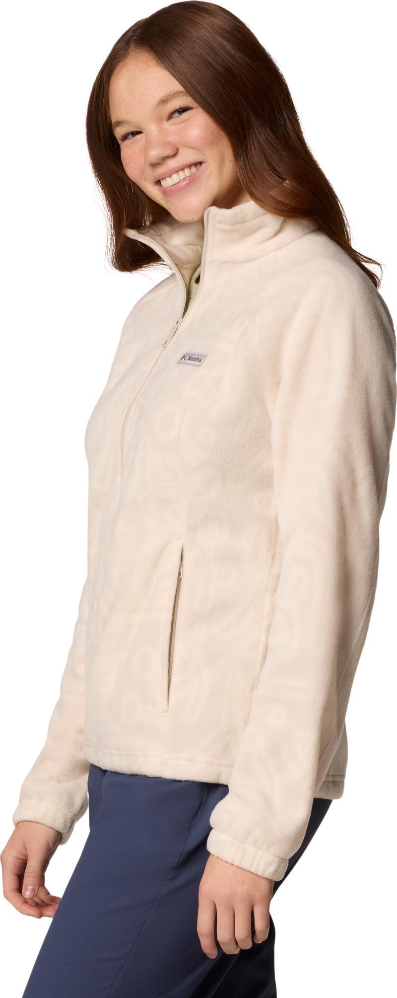 Benton Springs Printed Full Zip - Womens - dark stone marker made tonal 1