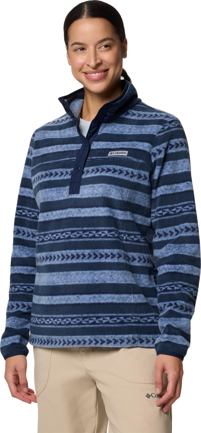 Benton Springs Printed Half-Snap, Extended - Womens - collegiate navy beached 1