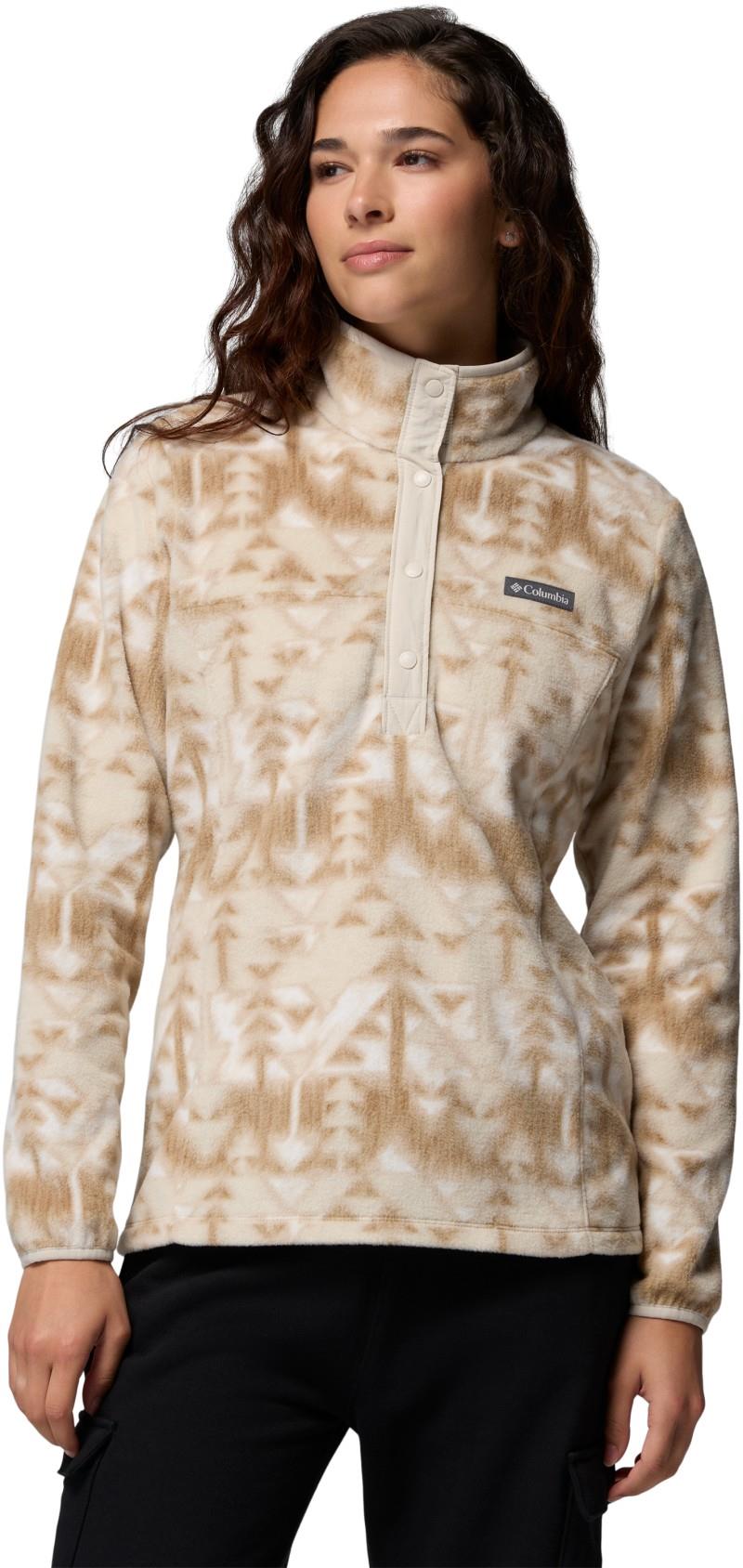 Benton Springs Printed Half-Snap - Womens - ancient fossil / sketchup 1