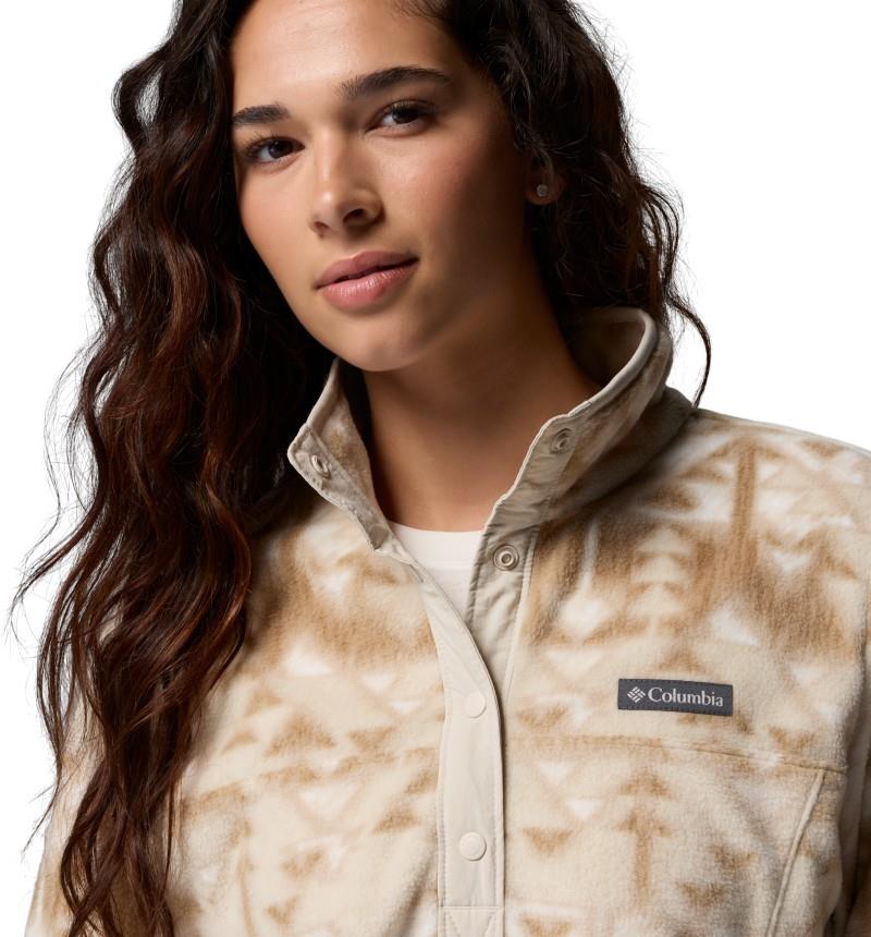 Benton Springs Printed Half-Snap - Womens - ancient fossil / sketchup 1