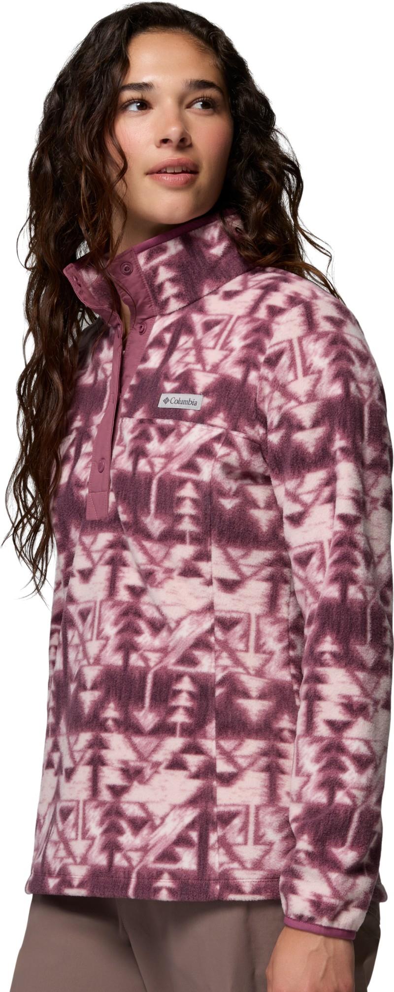 Benton Springs Printed Half-Snap - Womens - antique mauve / sketchup 1