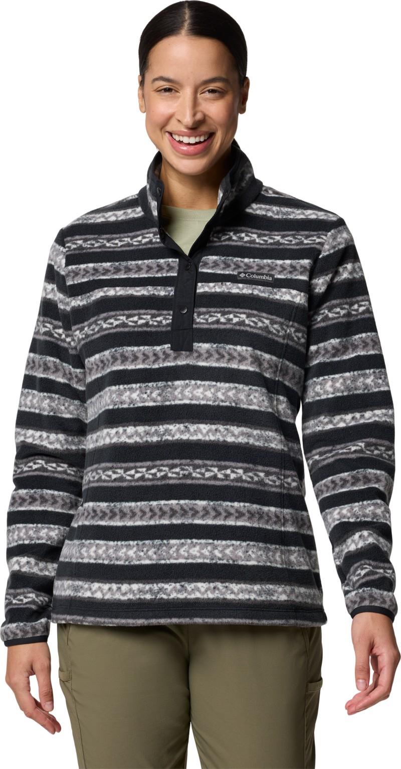 Benton Springs Printed Half-Snap - Womens - black beached 1