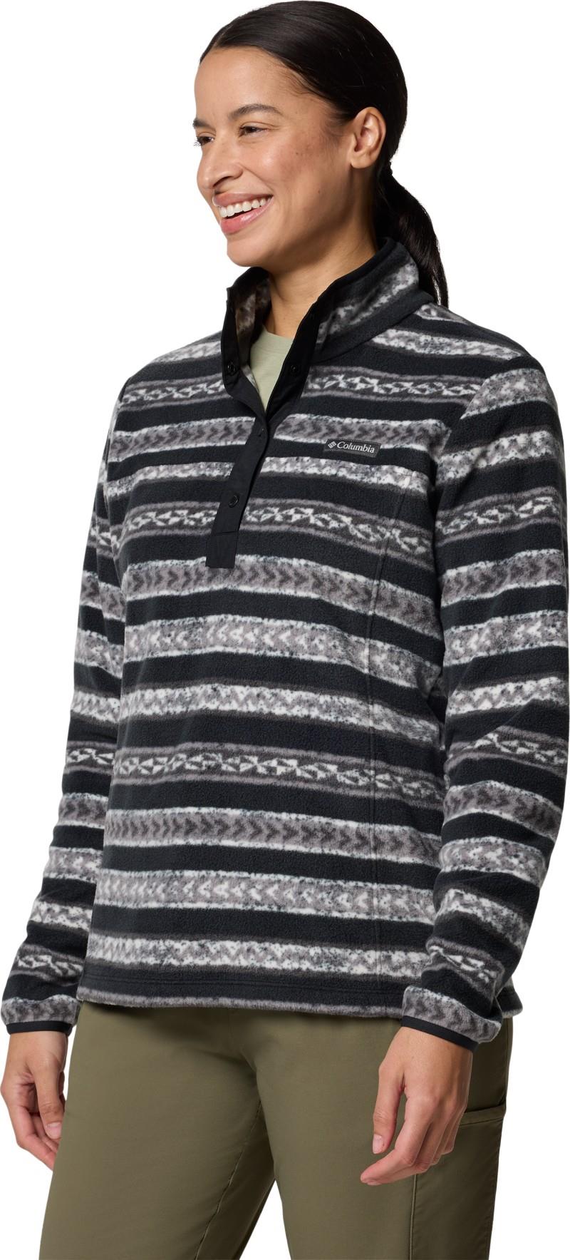 Benton Springs Printed Half-Snap - Womens - black beached 1