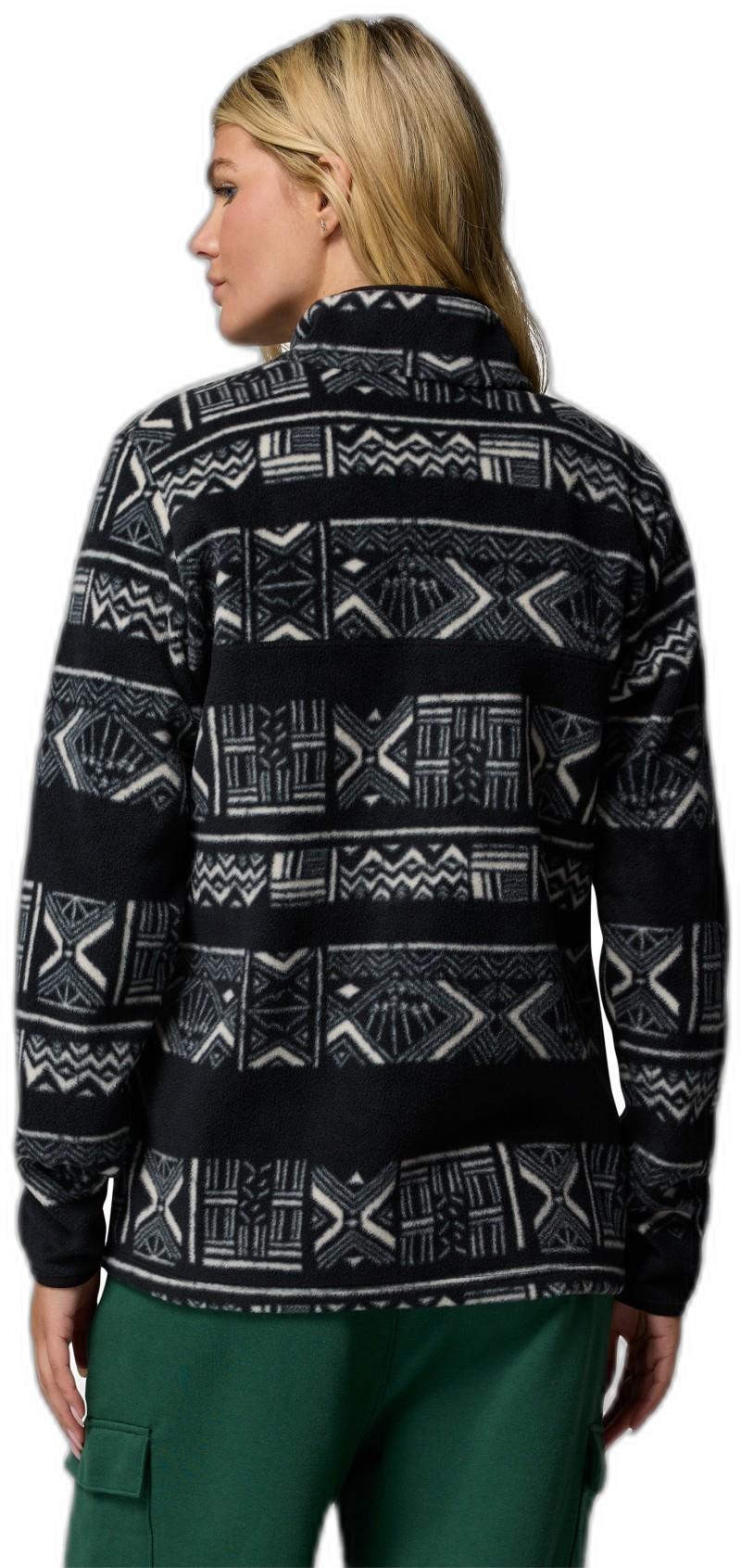 Benton Springs Printed Half-Snap - Womens - black deschutes days 1