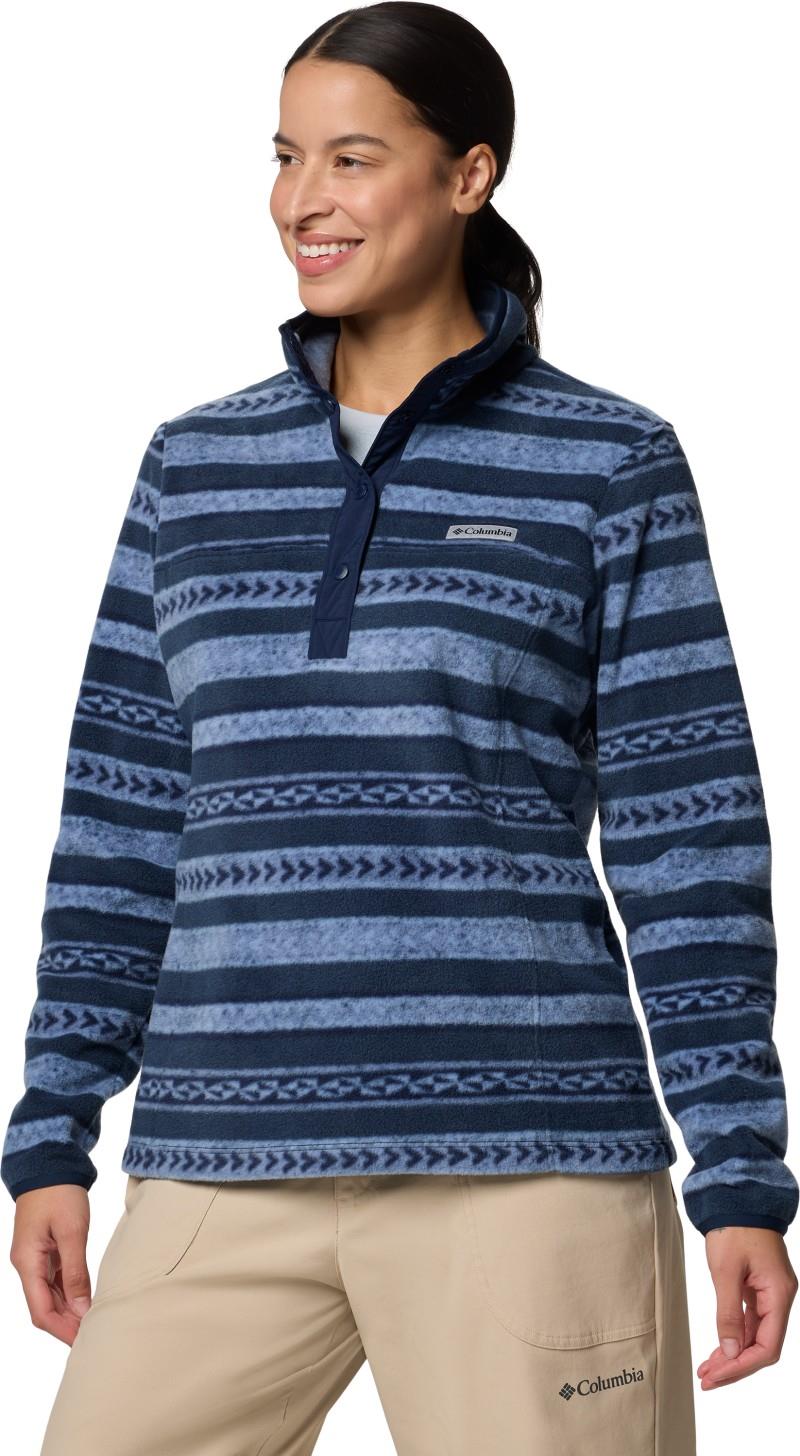 Benton Springs Printed Half-Snap - Womens - collegiate navy beached 1