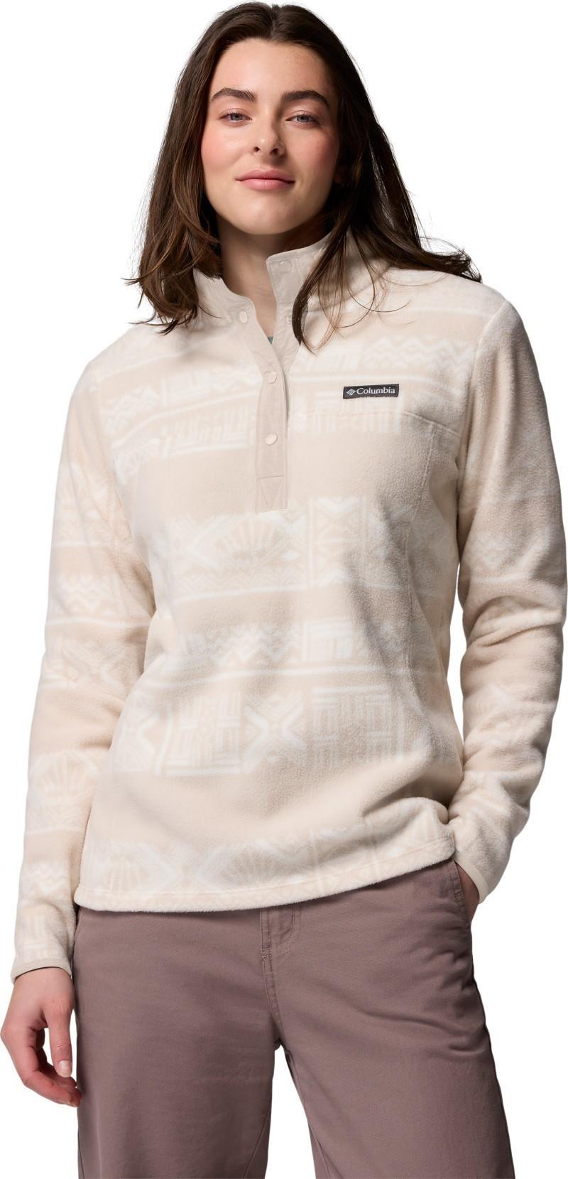 Benton Springs Printed Half-Snap - Womens - dark stone deschutes days 1