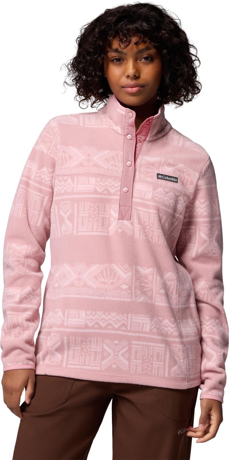 Benton Springs Printed Half-Snap - Womens - eraser pink deschutes days 1