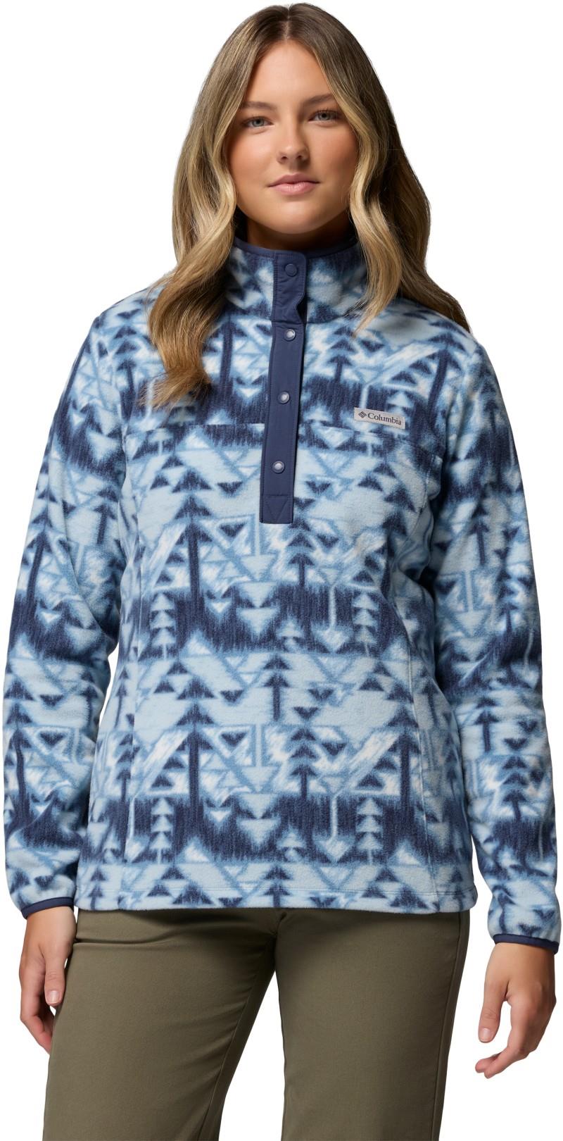 Benton Springs Printed Half-Snap - Womens - rainy day / sketchup 1