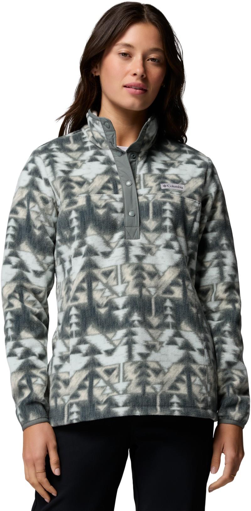 Benton Springs Printed Half-Snap - Womens - sedona sage / sketchup 1