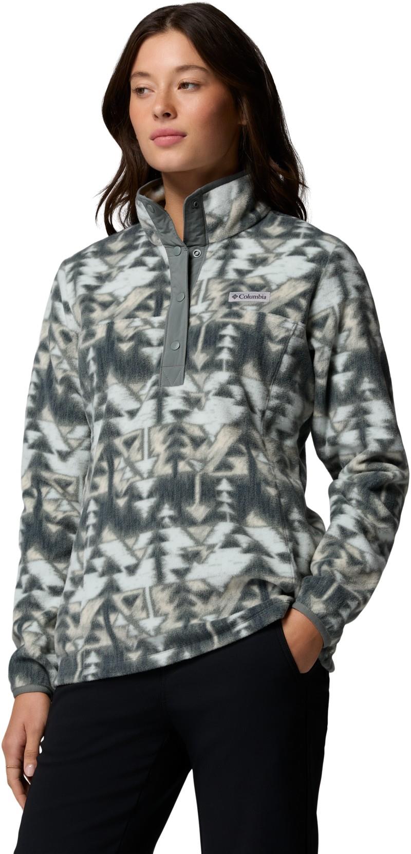 Benton Springs Printed Half-Snap - Womens - sedona sage / sketchup 1
