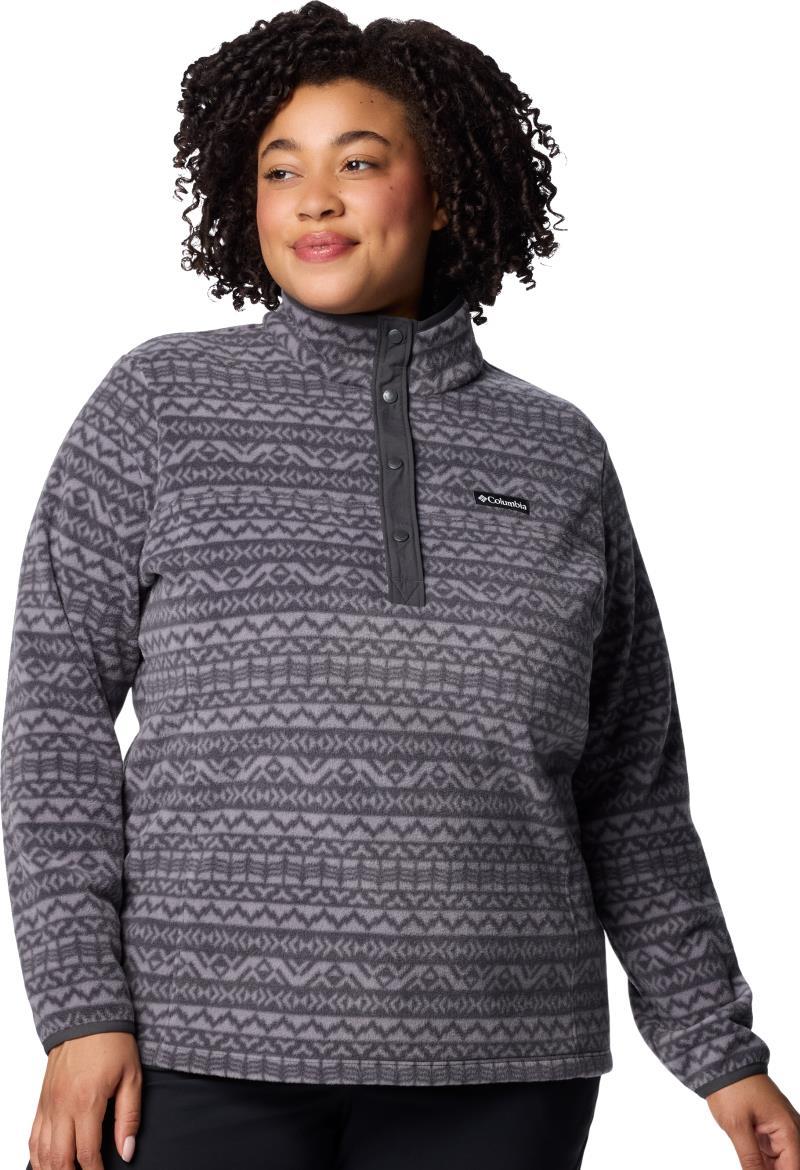 Benton Springs Printed Half Snap, Extended - Womens - Shark Madras Tonal 1