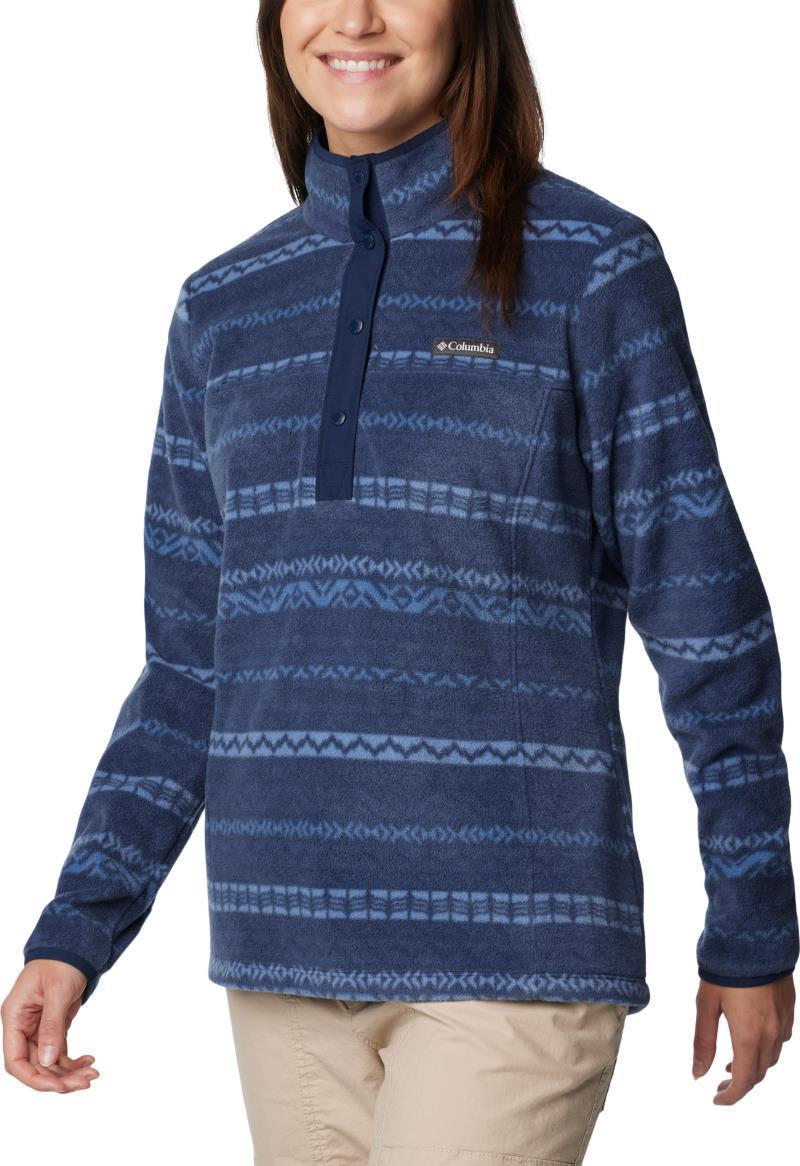 Benton Springs Printed Half Snap - Womens - Collegiate Navy Madras 3