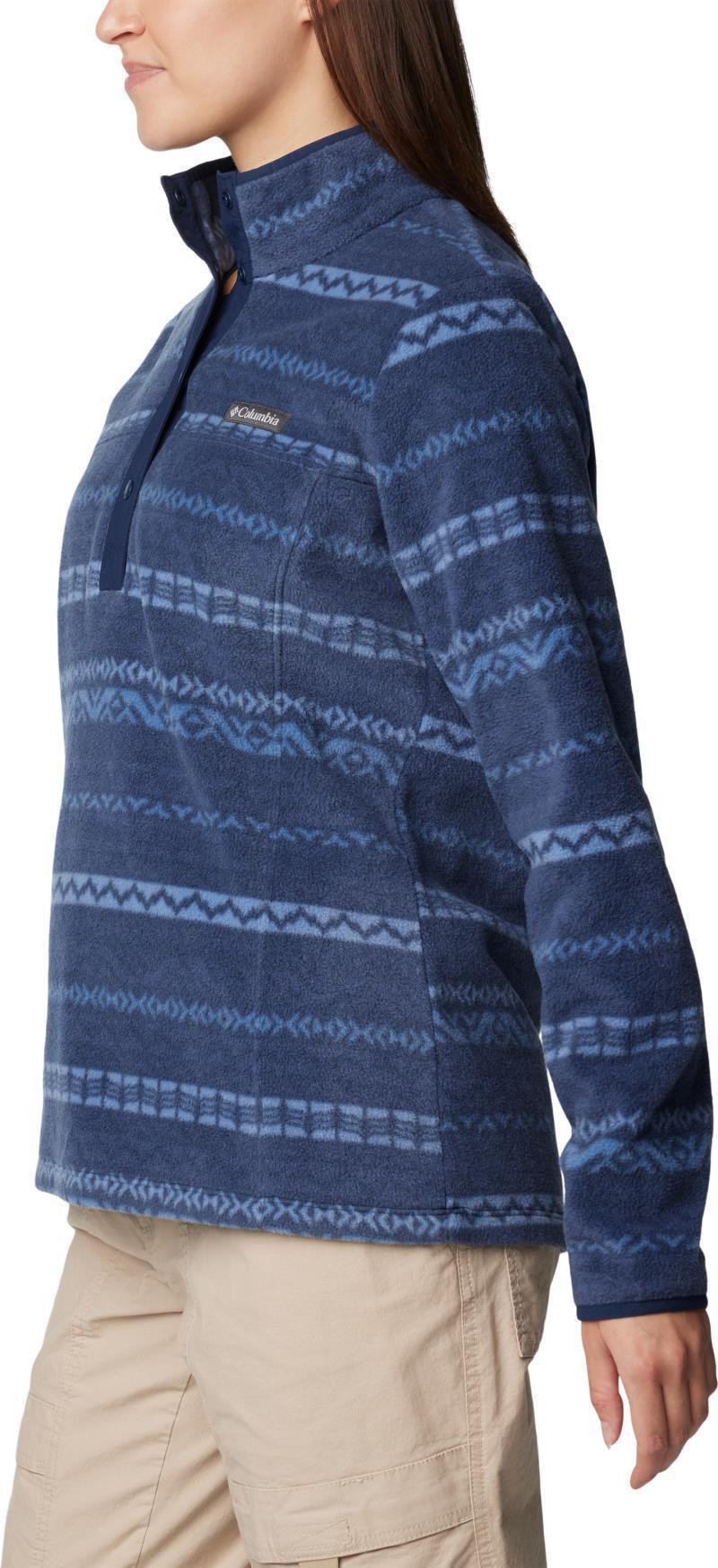 Benton Springs Printed Half Snap - Womens - Collegiate Navy Madras 4