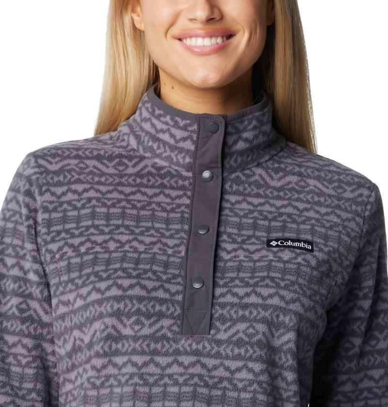 Benton Springs Printed Half Snap - Womens - Shark Madras Tonal 5