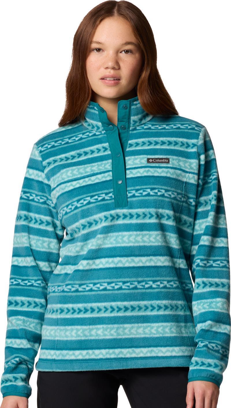 Benton Springs Printed Half Snap - Womens - river blue beached 1