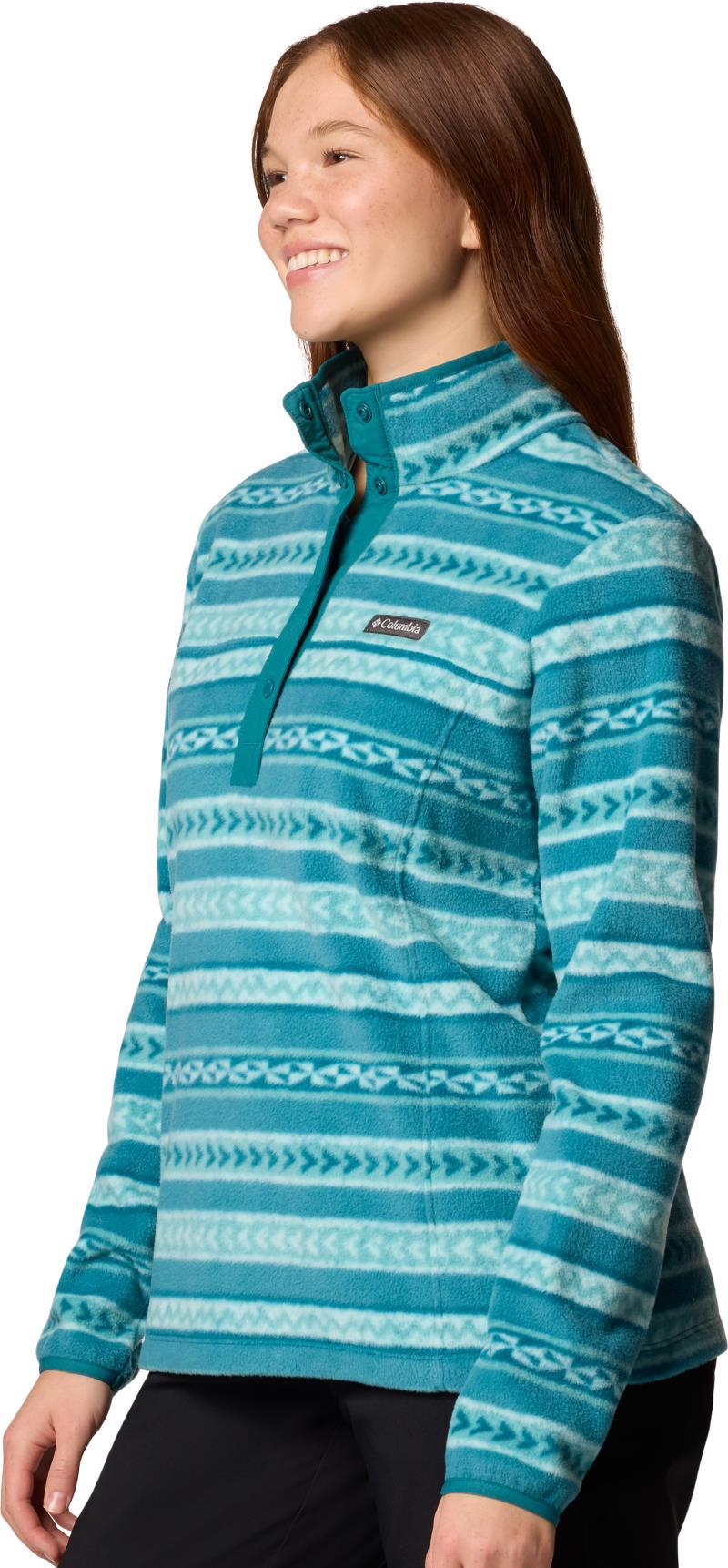 Benton Springs Printed Half Snap - Womens - river blue beached 1
