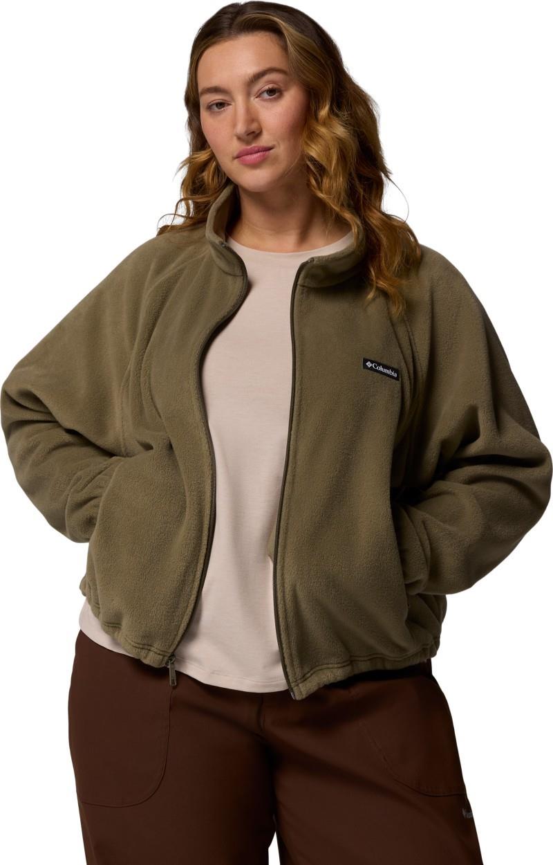 Benton Springs Relaxed Full-Zip, Extended - Womens - stone green 1