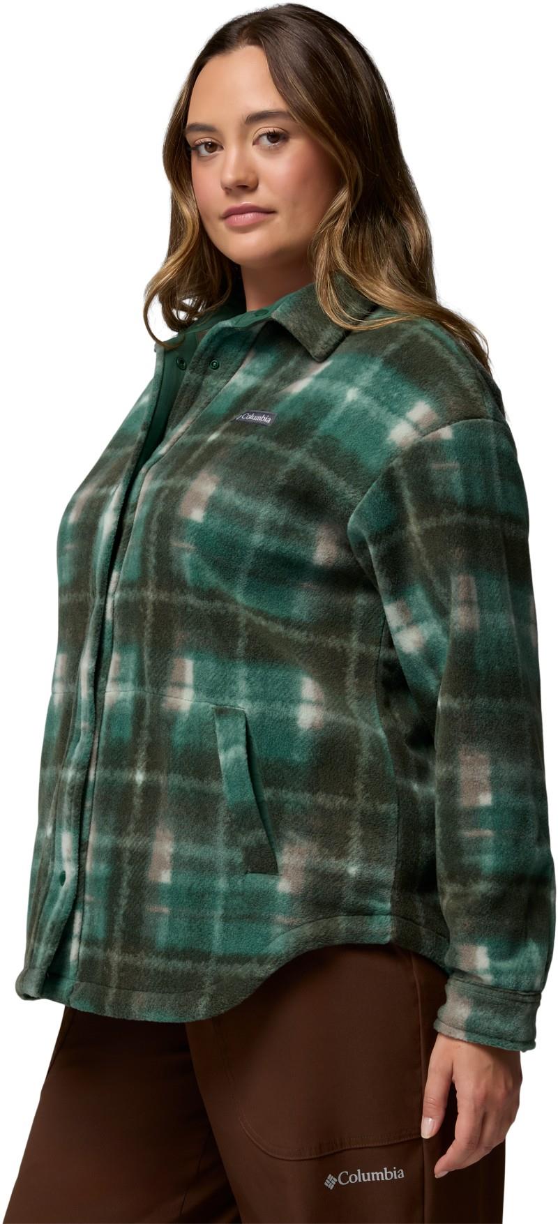 Benton Springs Shirt Jacket II, Extended - Womens - rain forest omblur 1