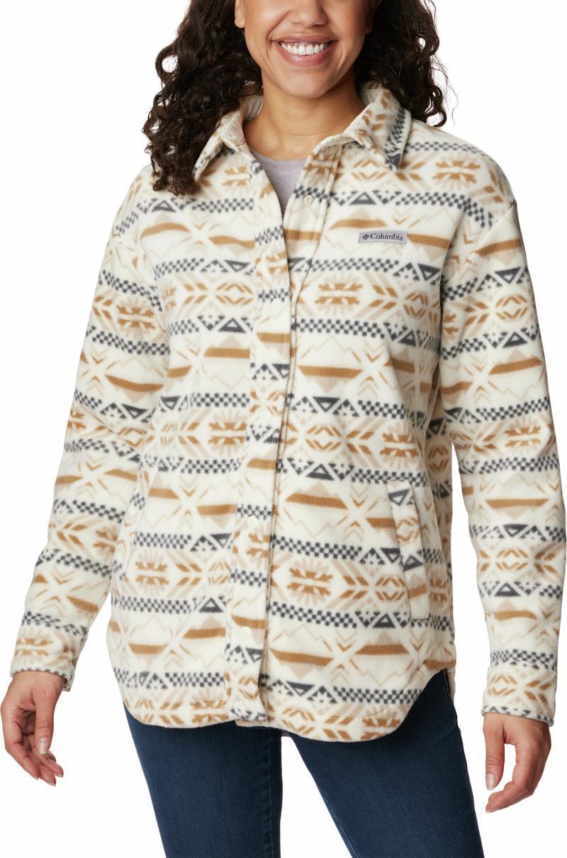 Benton Springs Shirt Jacket - Womens - Chalk Checkered Peaks 1