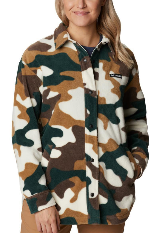 Benton Springs Shirt Jacket - Womens - Chalk Mod Camo Print 1