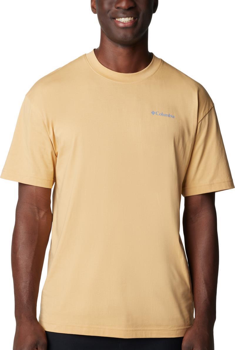 Black Butte Graphic Tee - Mens - Light Camel / Road Trip Vibes 1