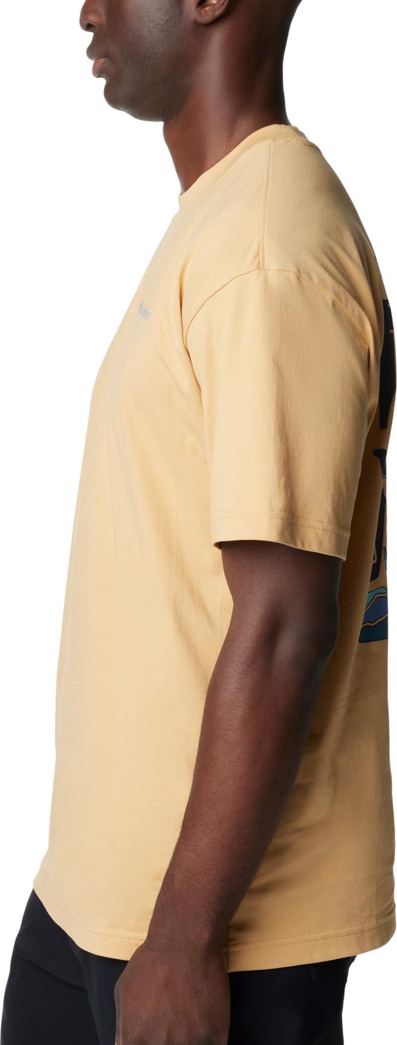 Black Butte Graphic Tee - Mens - Light Camel / Road Trip Vibes 2