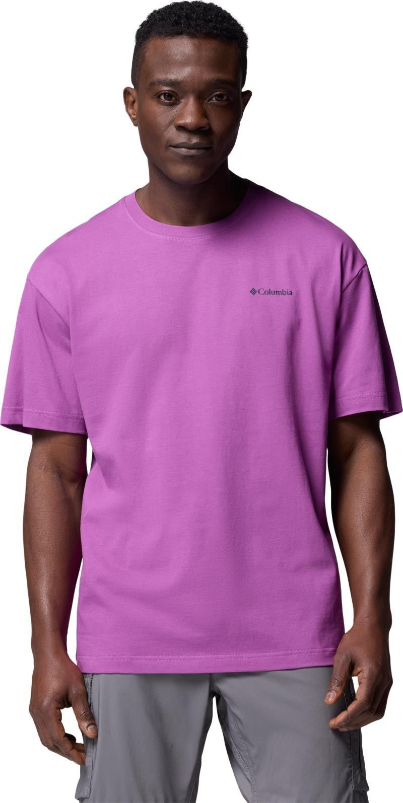 Black Butte Graphic Tee - Mens - razzle / linear view 1