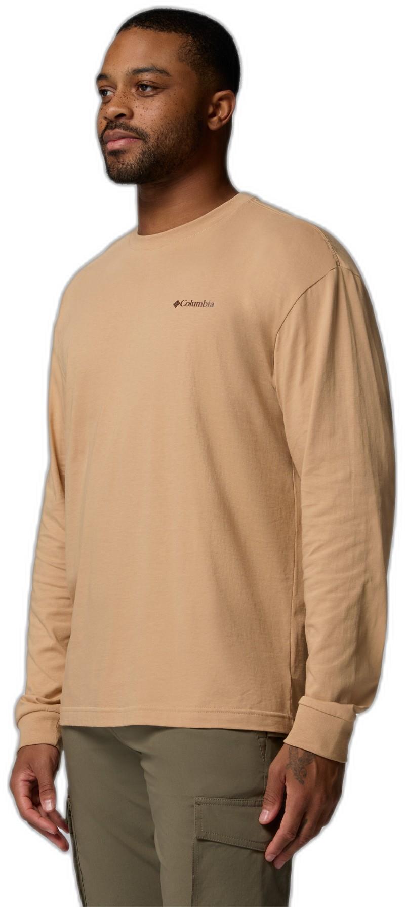 Black Butte LS Graphic Tee - Mens - canoe / trailmap 1