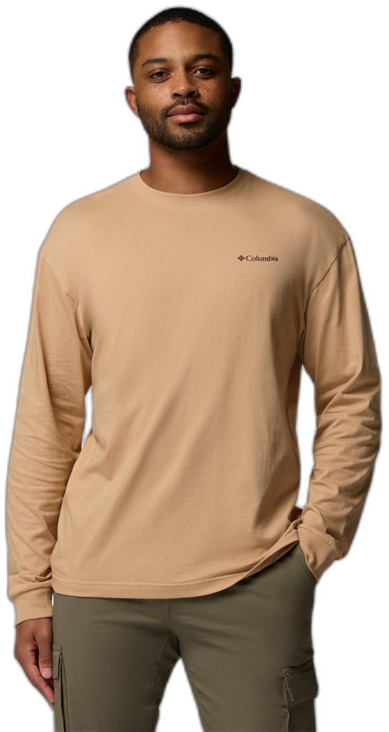 Black Butte LS Graphic Tee - Mens - canoe / trailmap 1