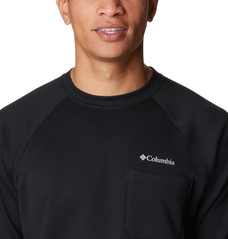 Black Mesa Waffle Knit Crew - Mens - Black 4