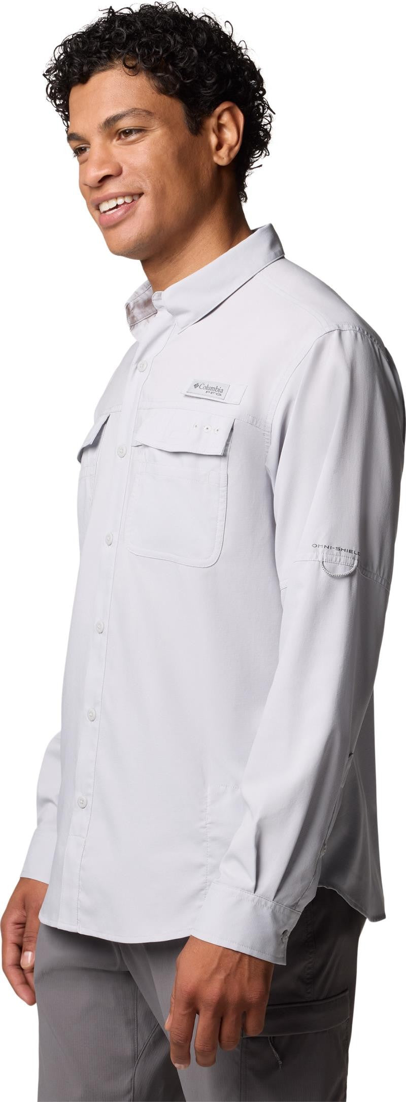 Blood And Guts V LS Shirt - Mens - cool grey 1