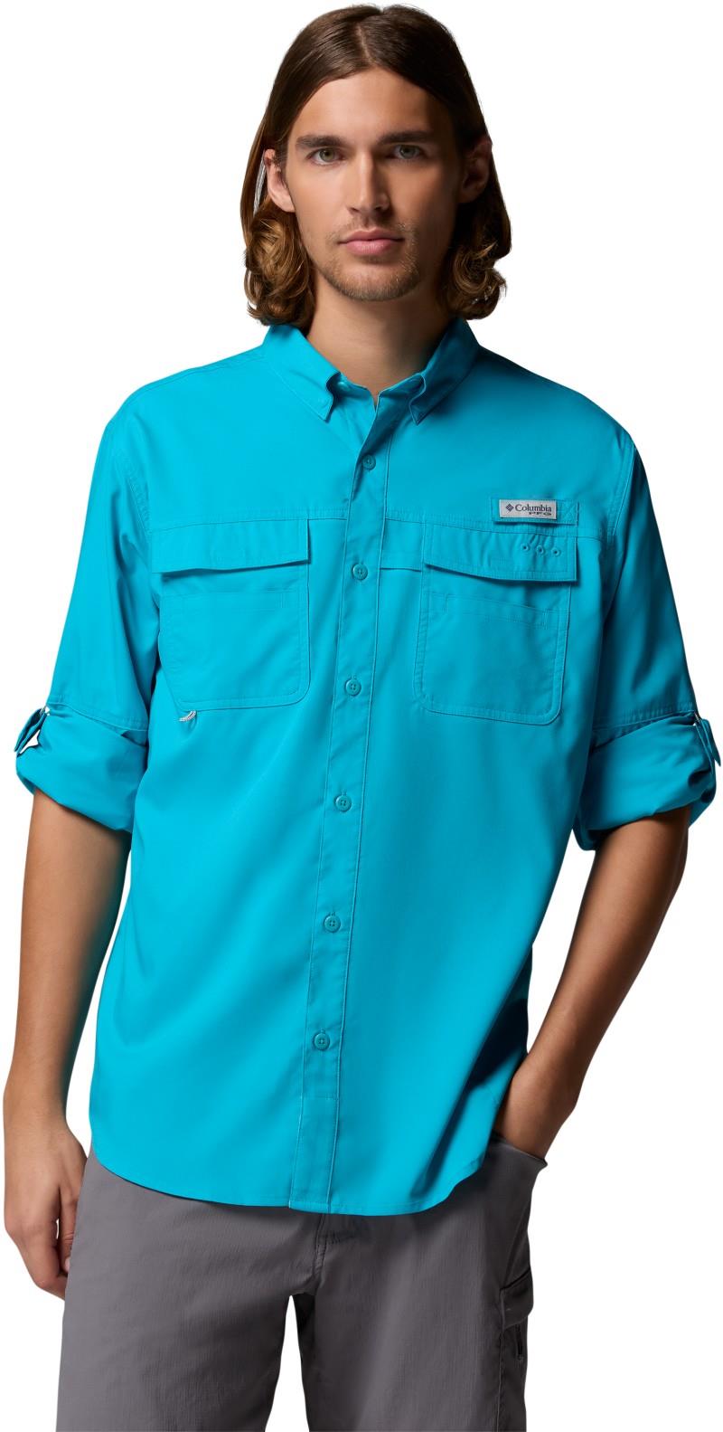 Blood And Guts V LS Shirt - Mens - ocean teal 1