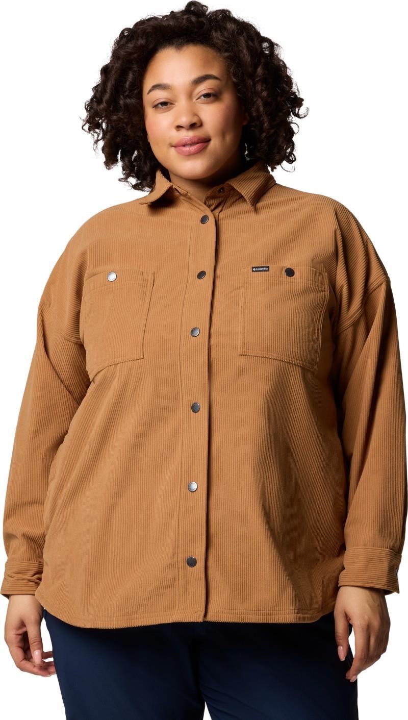 Blue Point Creek Corduroy Shirt Jacket, Extended - Womens - camel brown 1