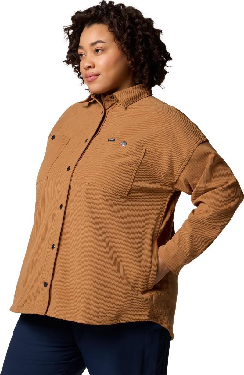 Blue Point Creek Corduroy Shirt Jacket, Extended - Womens - camel brown 1