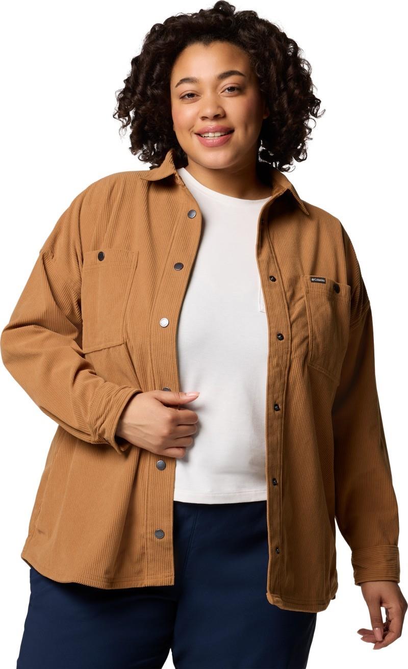 Blue Point Creek Corduroy Shirt Jacket, Extended - Womens - camel brown 1