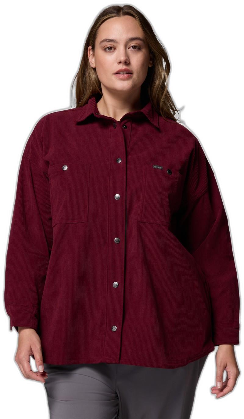 Blue Point Creek Corduroy Shirt Jacket, Extended - Womens - rich wine 1