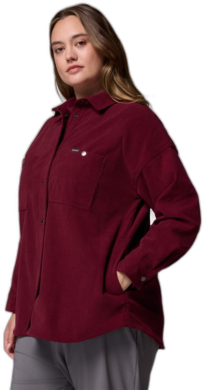 Blue Point Creek Corduroy Shirt Jacket, Extended - Womens - rich wine 1
