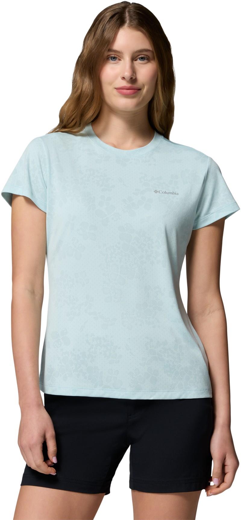 Bluebird Canyon II SS Crew - Womens - marine light / florage jacquard 1