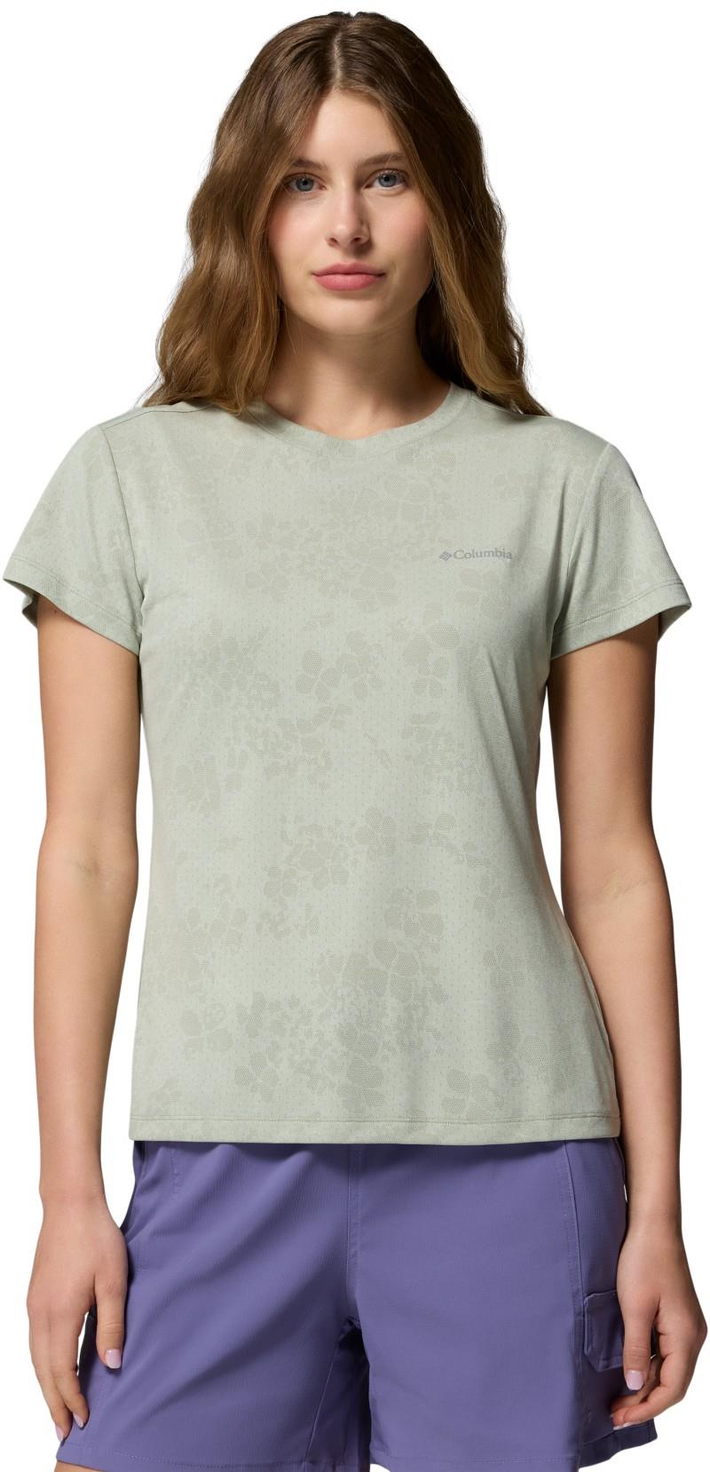 Bluebird Canyon II SS Crew - Womens - safari / florage jacquard 1
