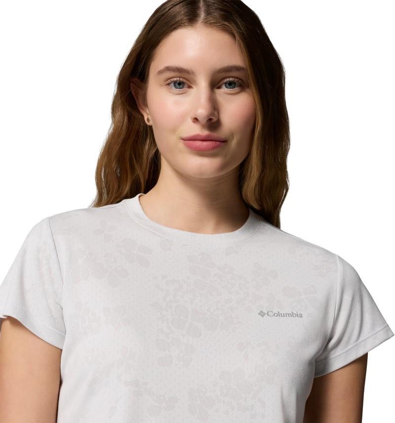 Bluebird Canyon II SS Crew - Womens - white / florage jacquard 1