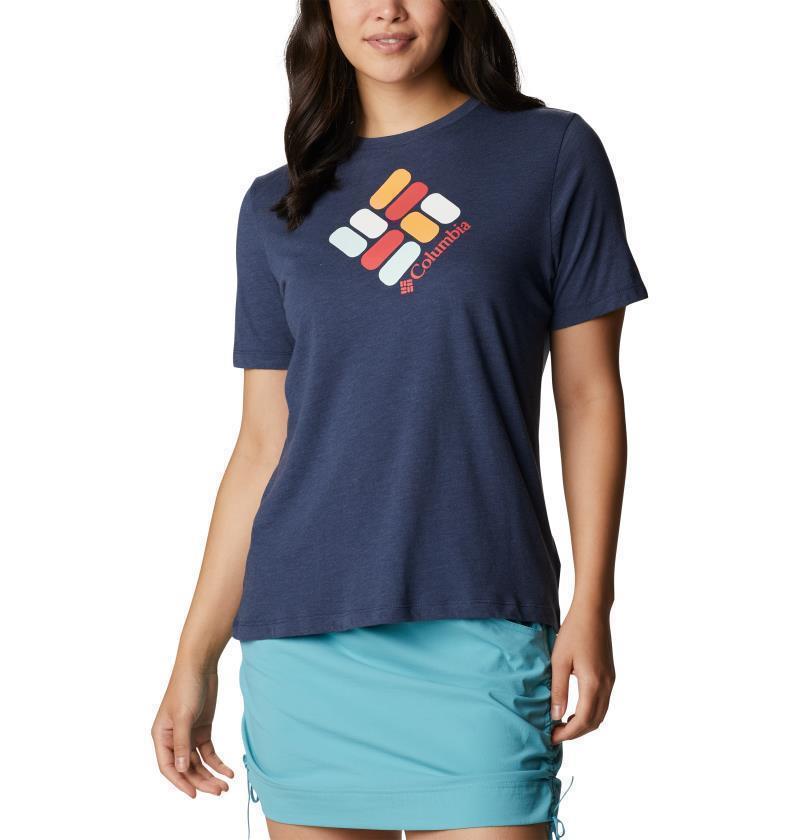 Bluebird Day Relaxed Crew Neck - Womens - Nocturnal Heather / CSC Gem Confetti 2