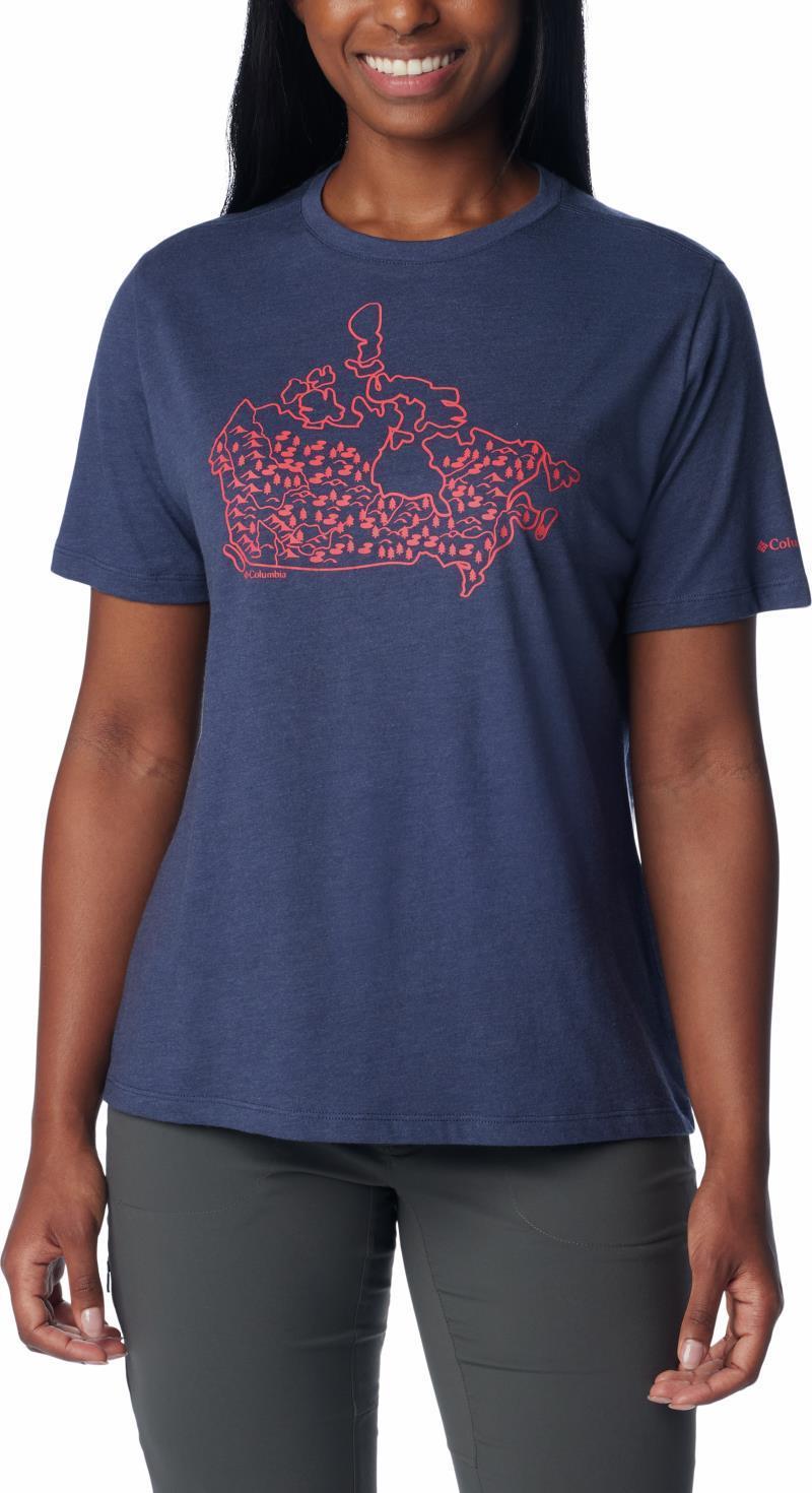 Bluebird Day Relaxed Crew Neck - Womens - Nocturnal Heather / Canada Treescape 1