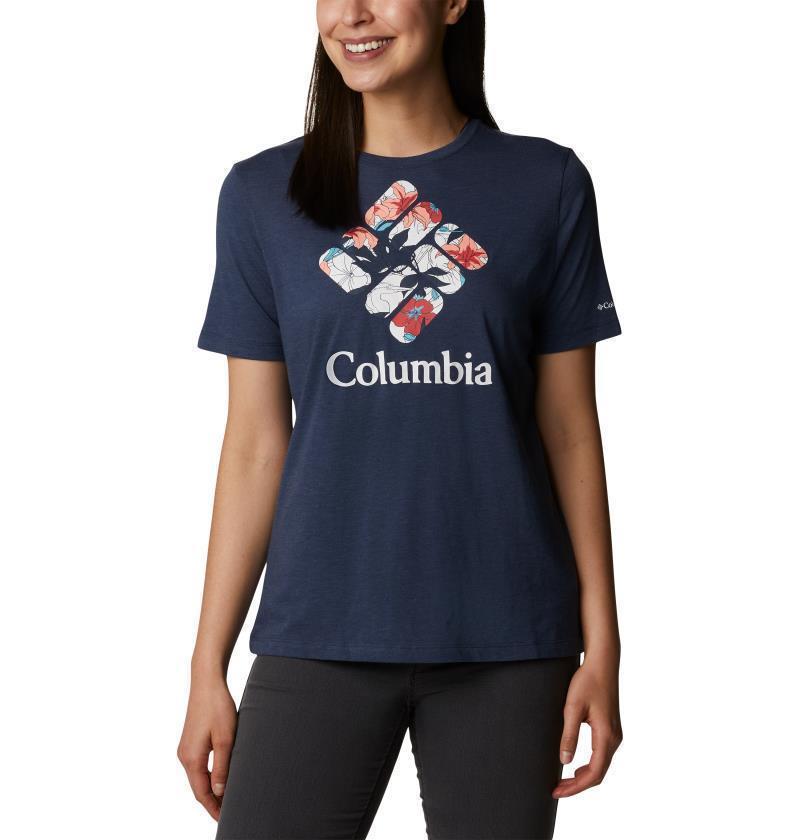 Bluebird Day Relaxed Crew Neck - Womens - Nocturnal Heather / Lakeshore Flora 1